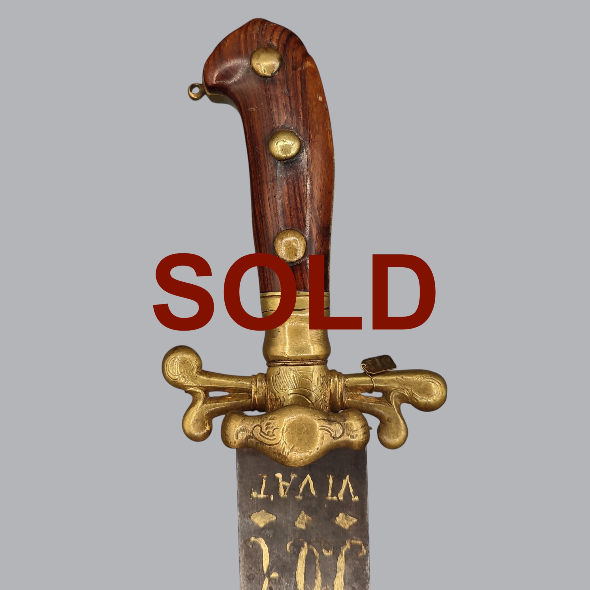 GERMAN SAXON HUNTING SWORD WITH MONOGRAM OF FREDERICK AUGUSTUS I