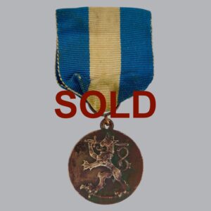 FINNISH WWII COMMEMORATIVE MEDAL OF THE SWEDISH VOLUNTEERS