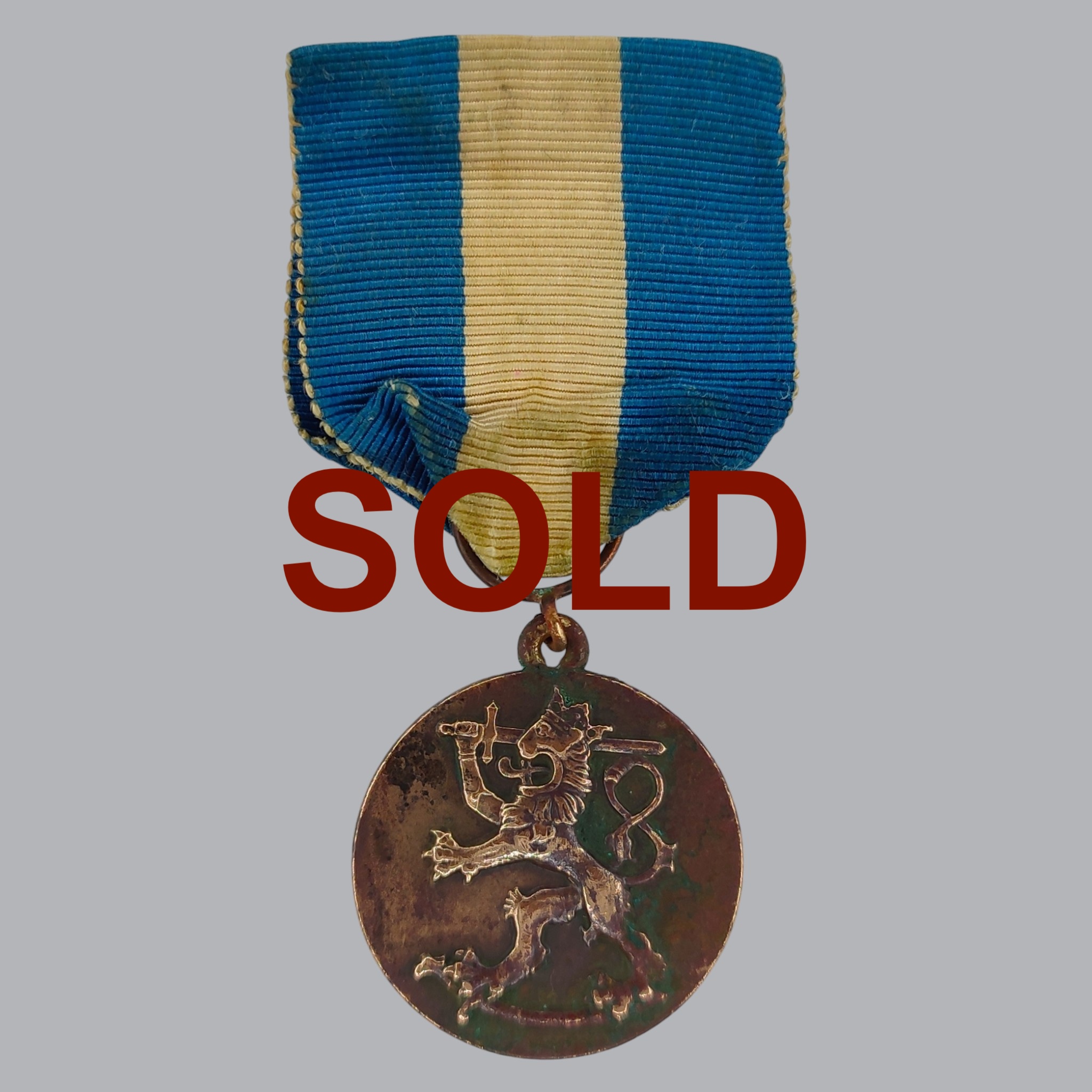 FINNISH WWII COMMEMORATIVE MEDAL OF THE SWEDISH VOLUNTEERS