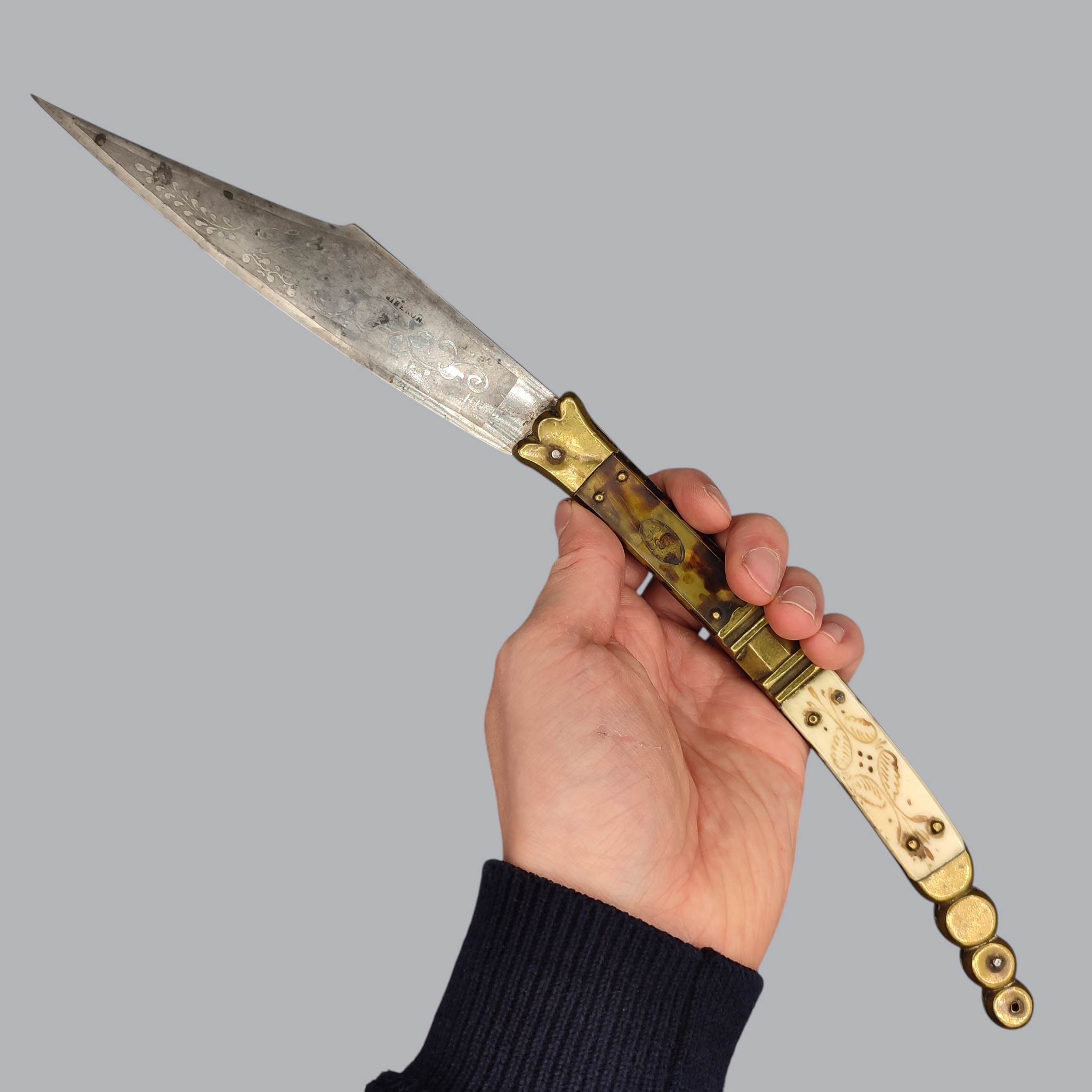 SPANISH-FRENCH RIBERON NAVAJA FOLDING KNIFE