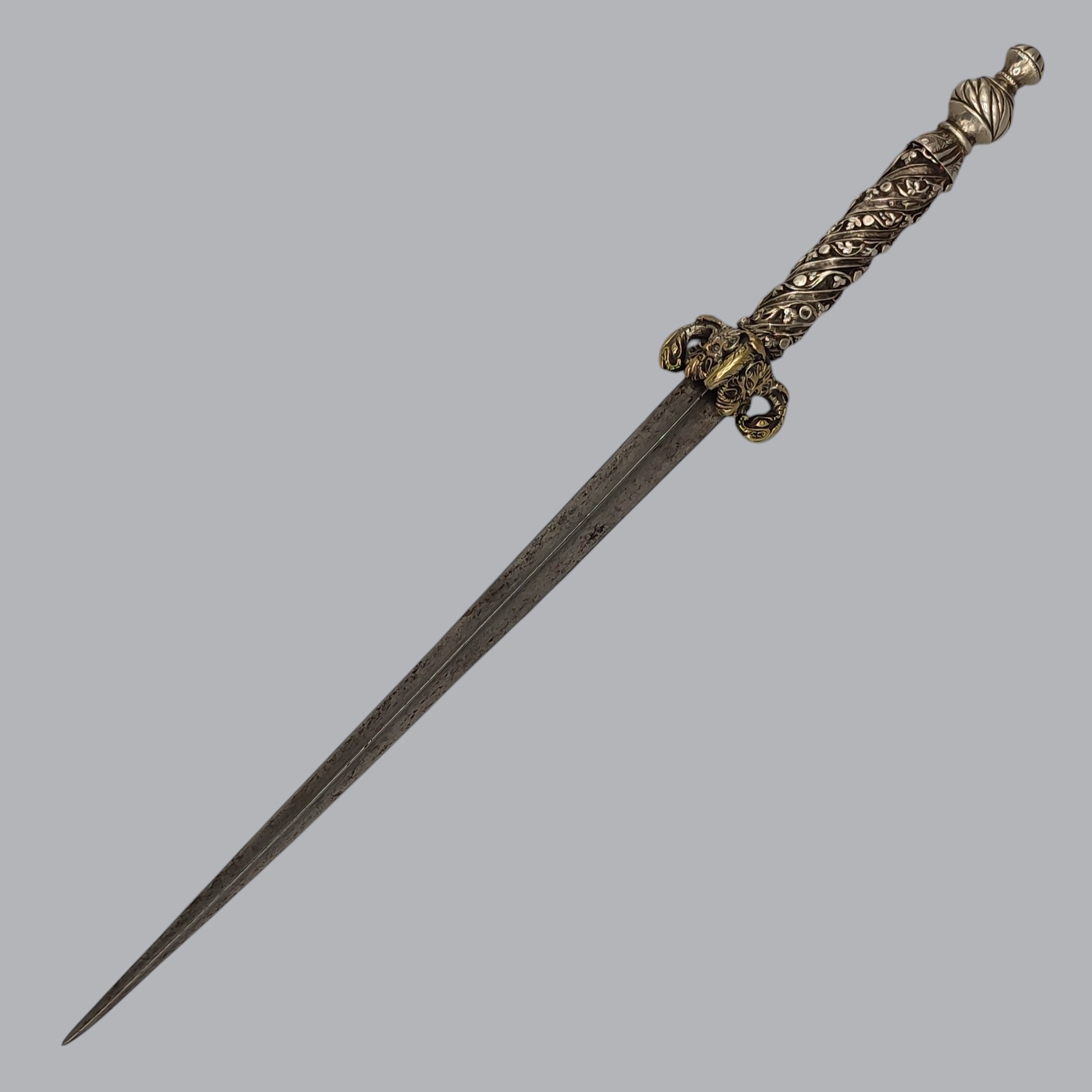 VENETIAN 1600s SILVER-HILTED DAGGER