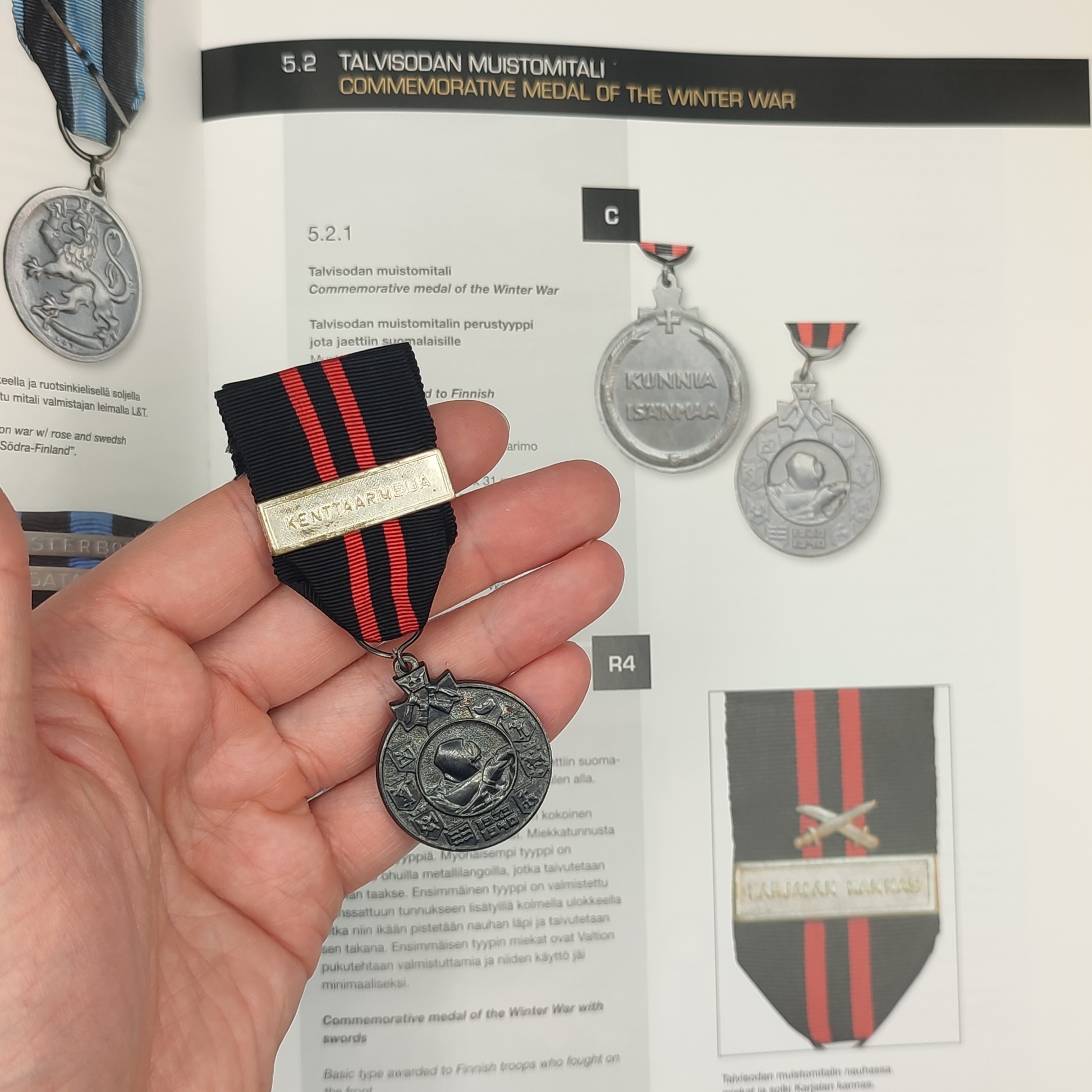 FINNISH WWII COMMEMORATIVE MEDAL OF THE WINTER WAR (KENTTÄARMEIJA)