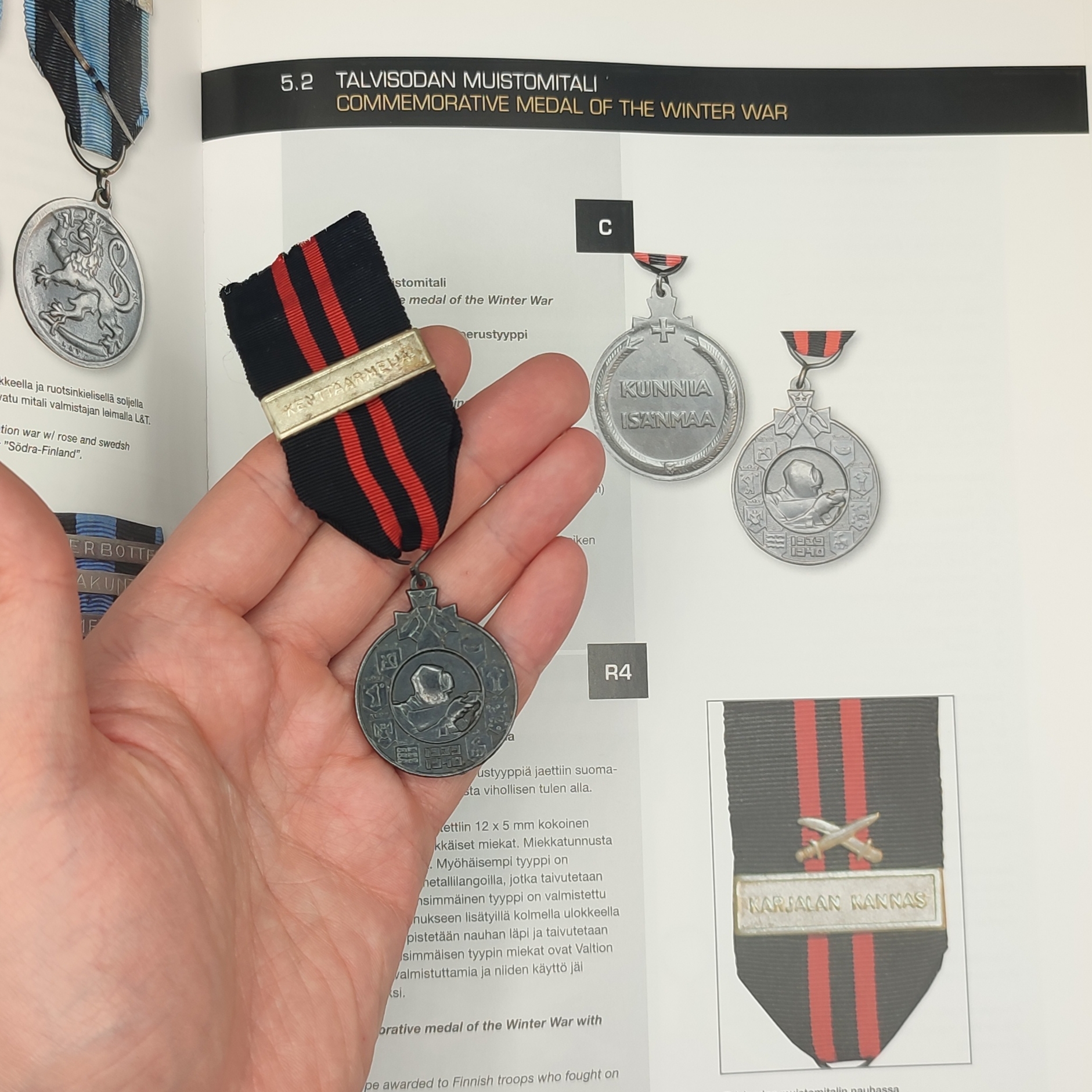 FINNISH WWII COMMEMORATIVE MEDAL OF THE WINTER WAR (KENTTÄARMEIJA)