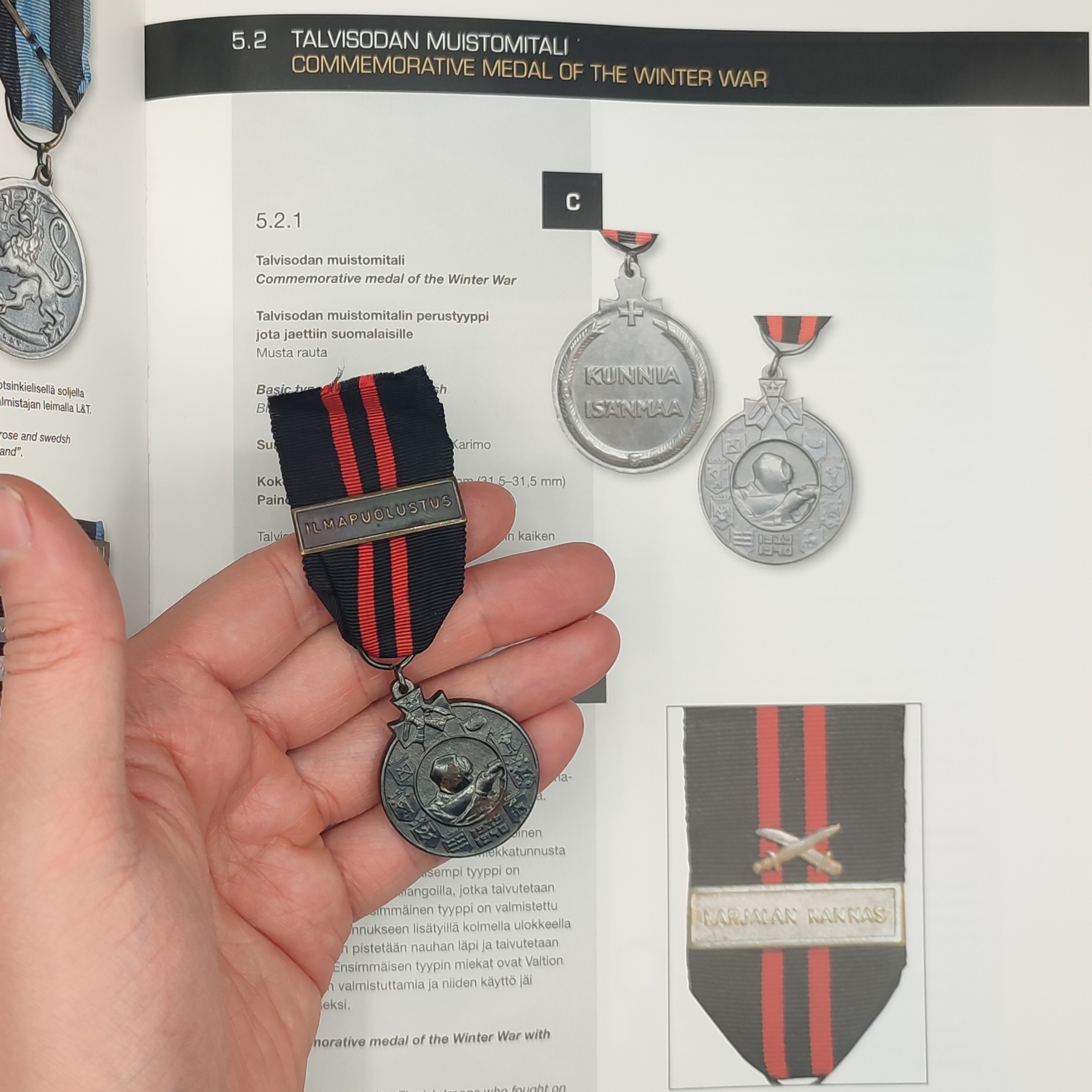 FINNISH WWII COMMEMORATIVE MEDAL OF THE WINTER WAR (ILMAPUOLUSTUS)