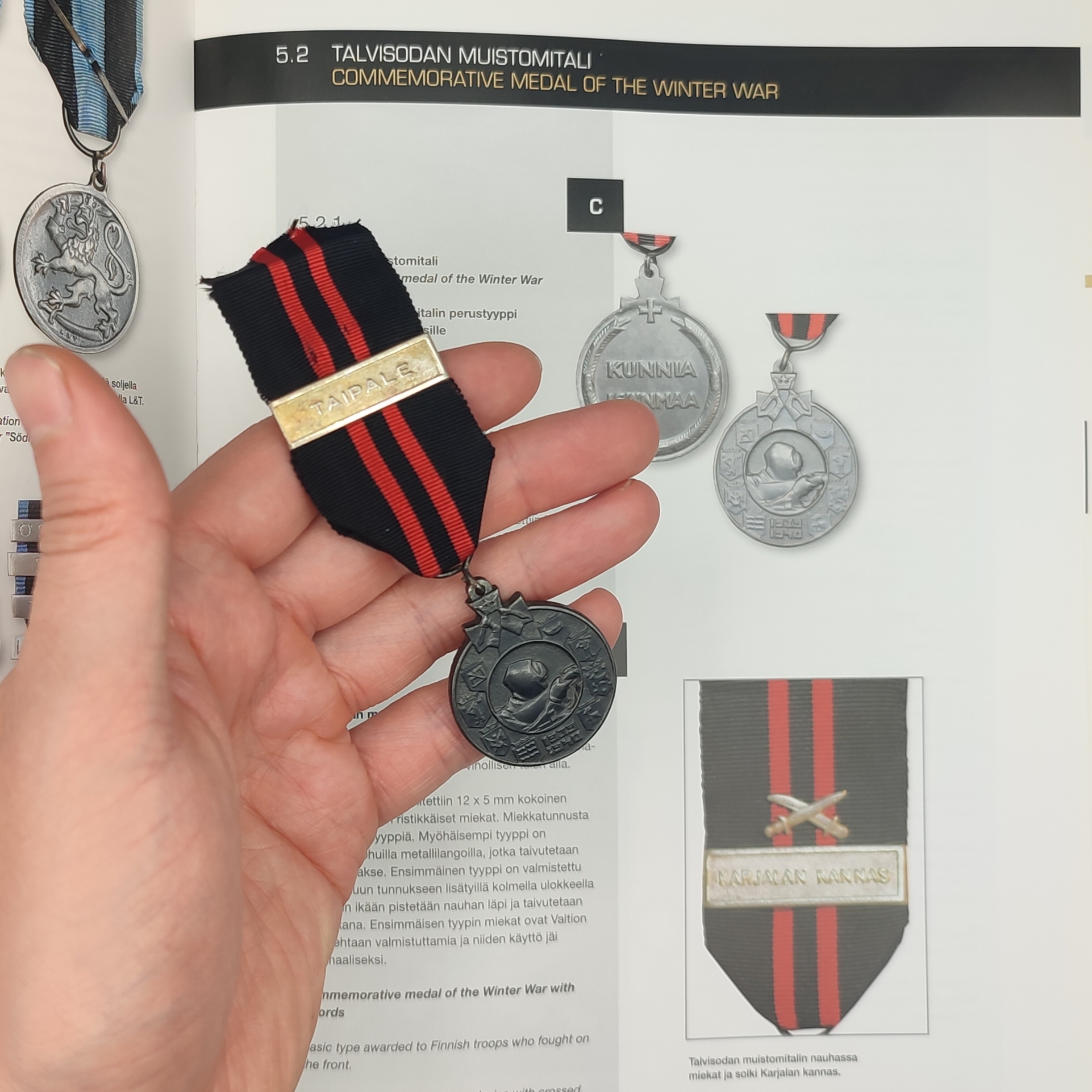 FINNISH WWII COMMEMORATIVE MEDAL OF THE WINTER WAR (TAIPALE)