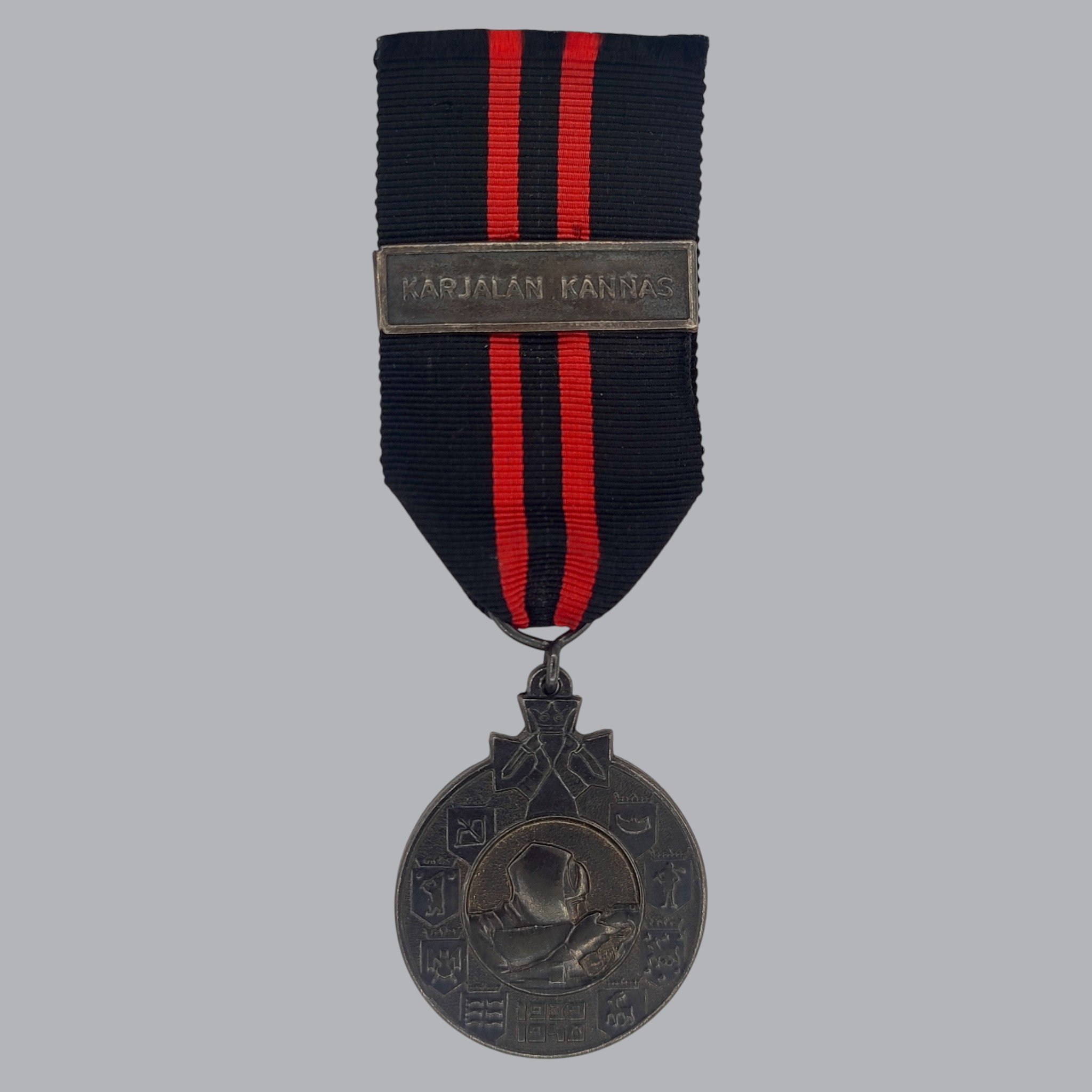 FINNISH WWII COMMEMORATIVE MEDAL OF THE WINTER WAR (KARJALAN KANNAS)
