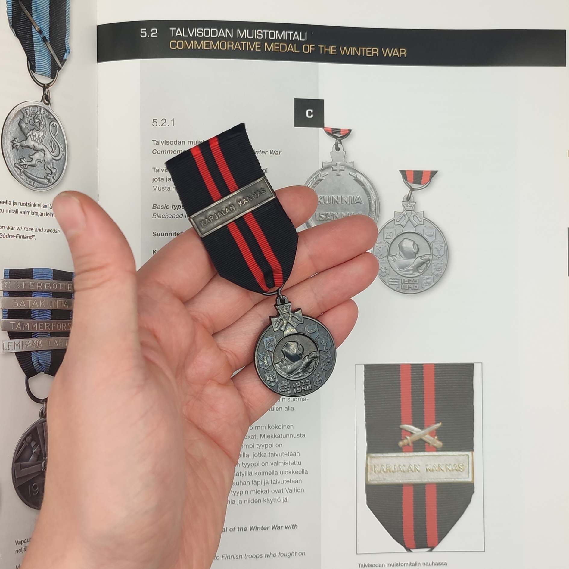 FINNISH WWII COMMEMORATIVE MEDAL OF THE WINTER WAR (KARJALAN KANNAS)