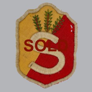 FINNISH WWII CIVIL GUARD SLEEVE BADGE OF THE WASA DISTRICT