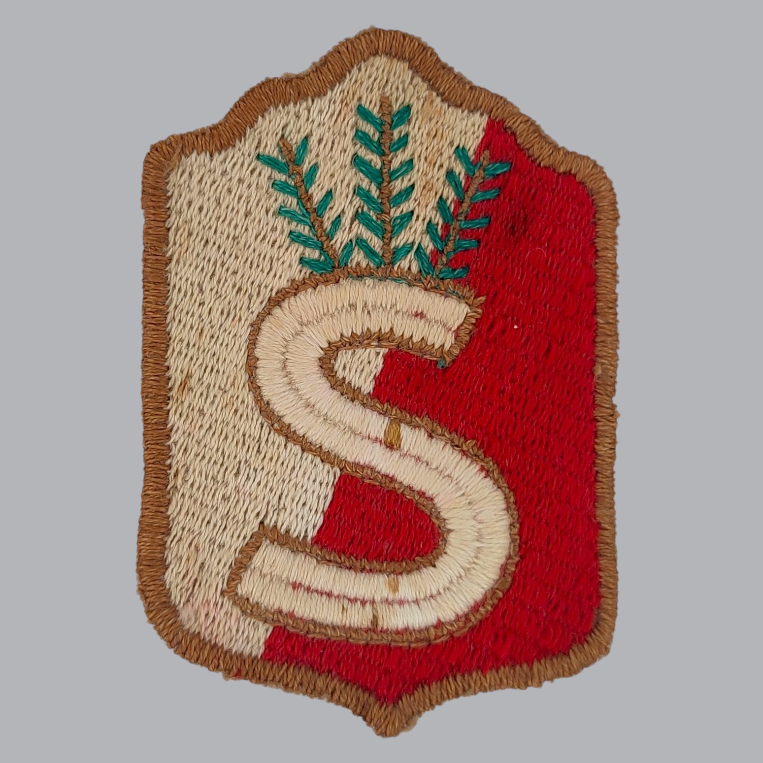 FINNISH WWII CIVIL GUARD SLEEVE BADGE OF THE HÄME DISTRICT