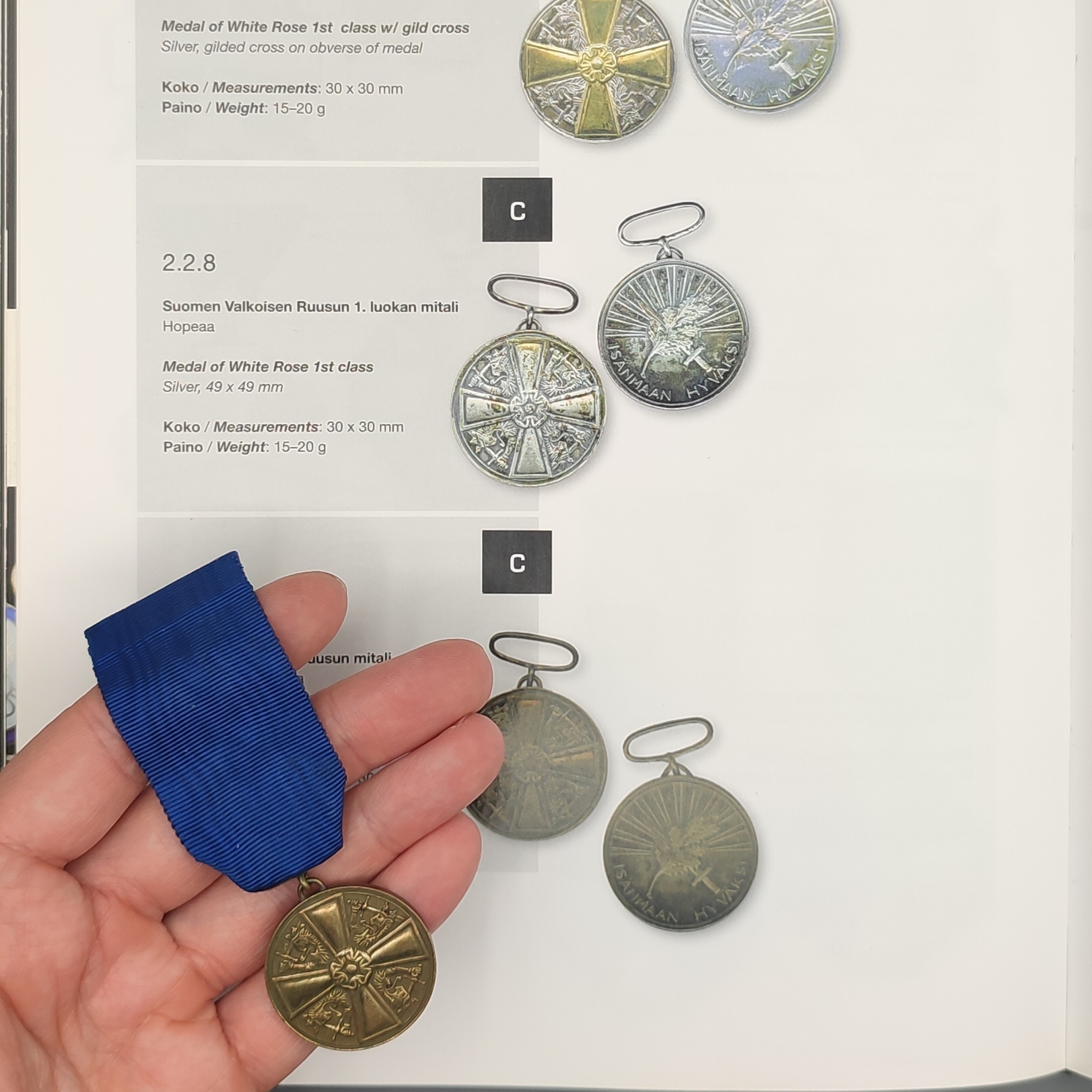 FINNISH POST-WAR 2ND CLASS MEDAL OF THE WHITE ROSE OF FINLAND