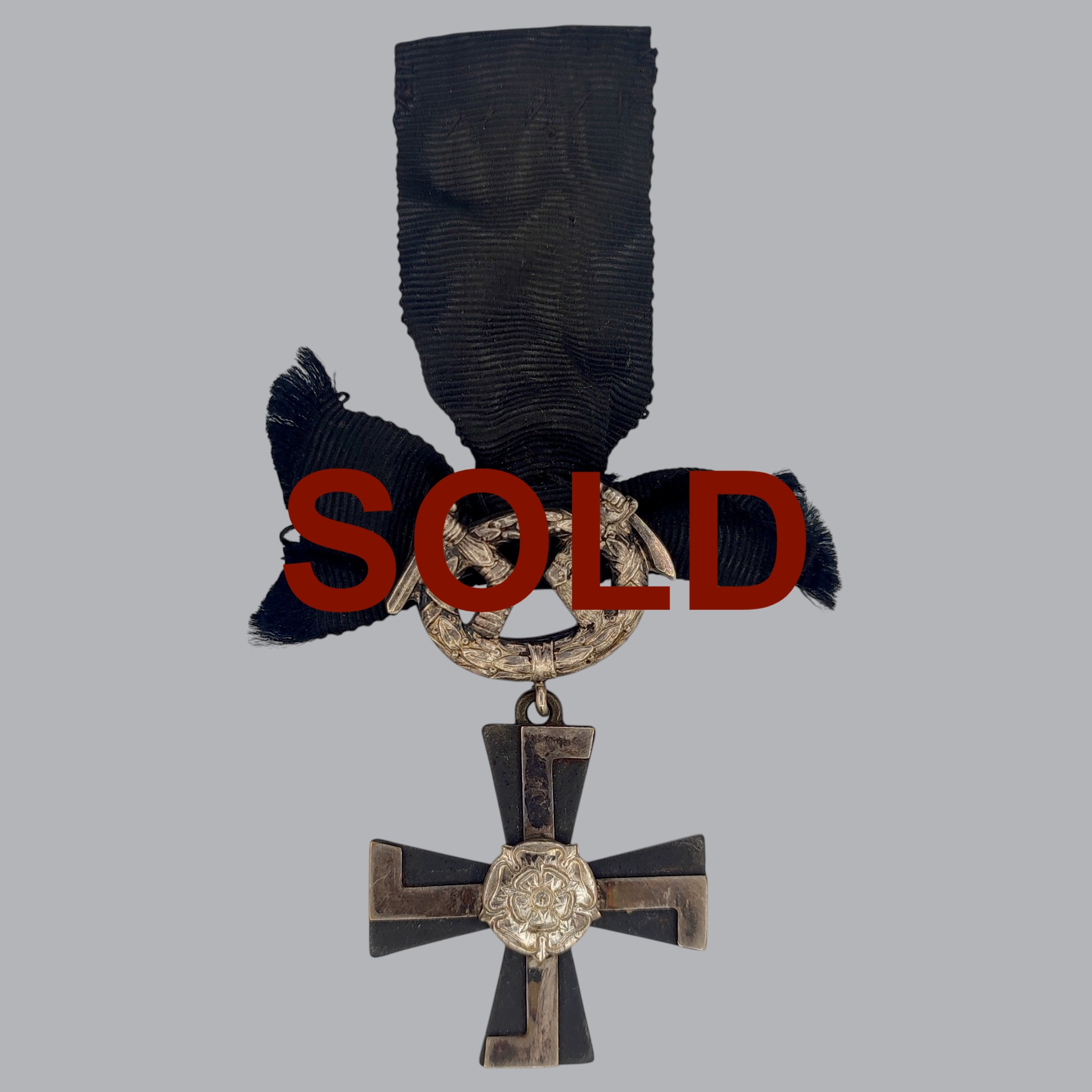 FINNISH WWII CROSS OF LIBERTY 4TH CLASS 1941 MOURNING CROSS